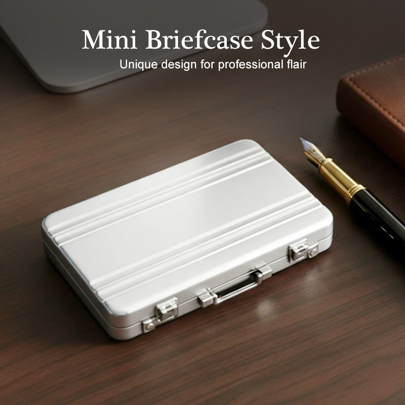 BriefGuard – Mini Briefcase Business Card Organizer
