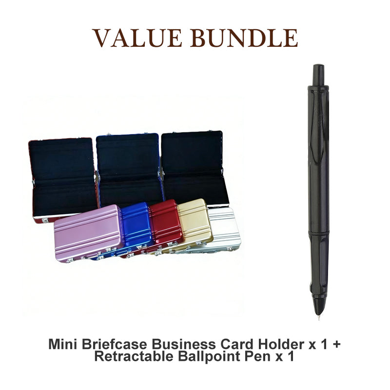 BriefGuard – Mini Briefcase Business Card Organizer