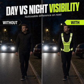 SafeGlow – Adjustable High-Visibility Reflective Safety Vest