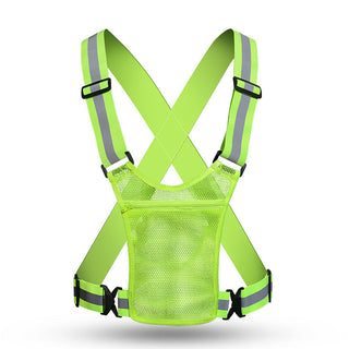 SafeGlow – Adjustable High-Visibility Reflective Safety Vest
