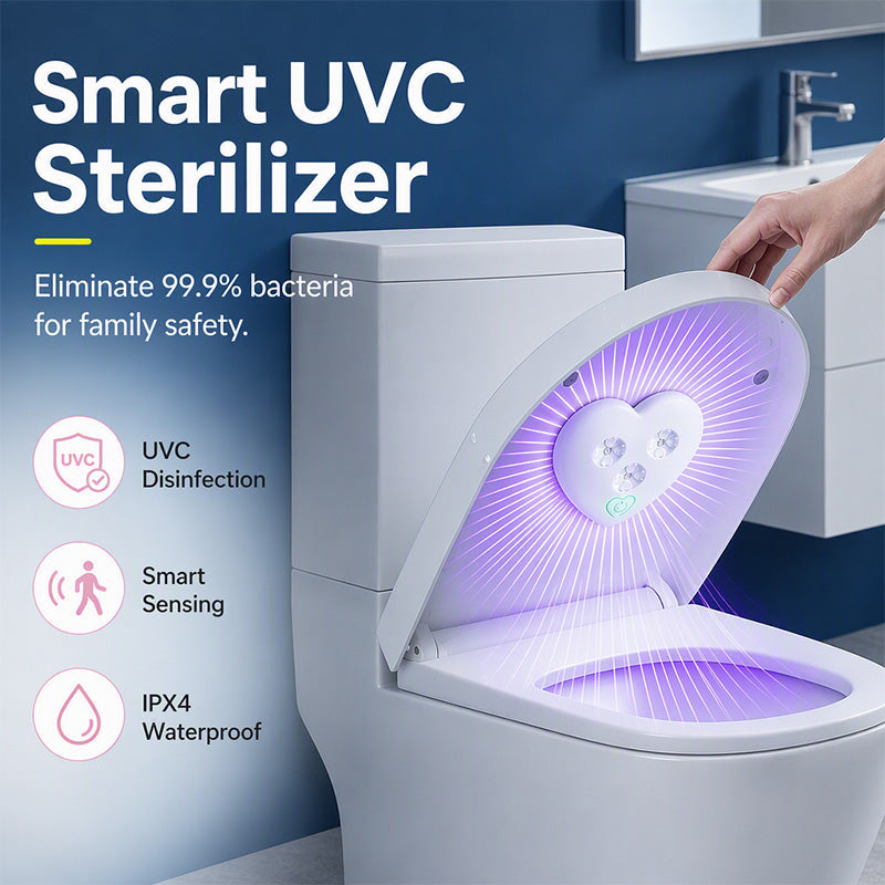 LidLume – Heart Shaped UVC Toilet Sterilizer Light