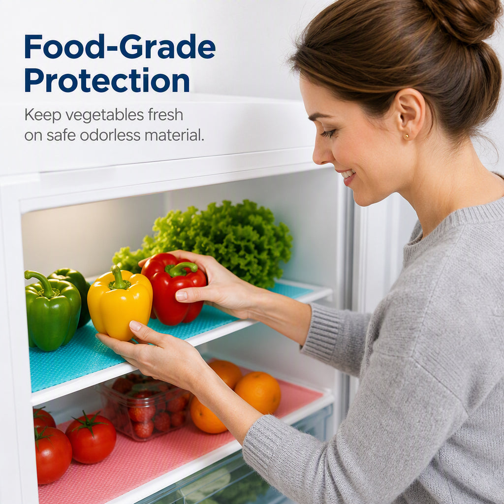 FreshLiner – Reusable Waterproof Non-Slip Fridge Shelf Mates