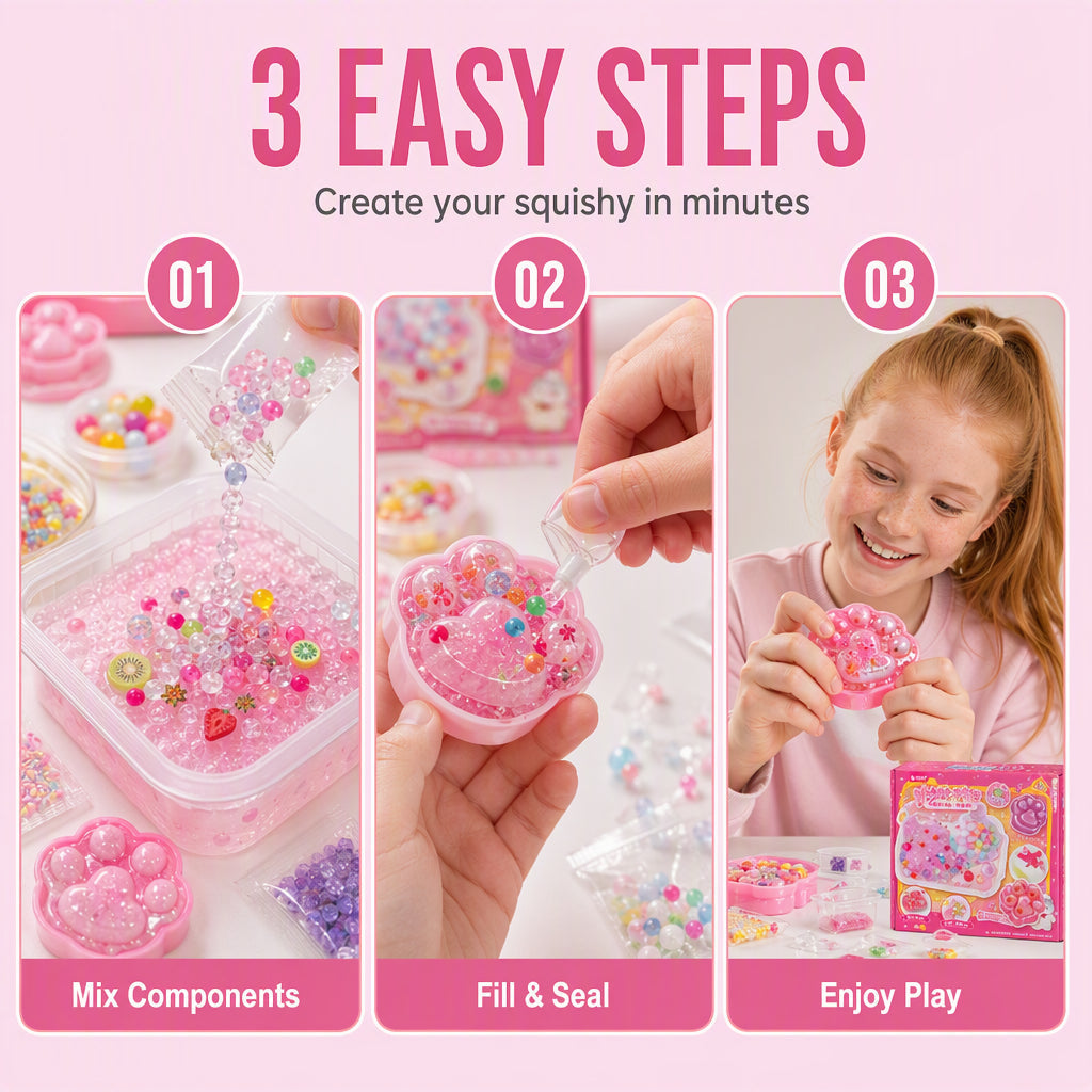 PawCraft – DIY Cat Paw Squishy Craft Kit