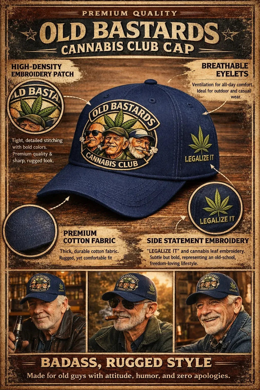 HerbCrew – Classic Club Snapback Cap