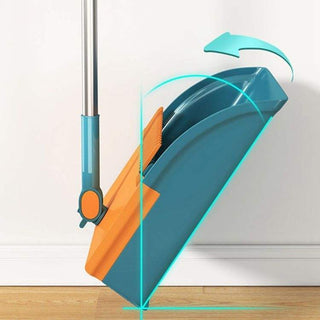 SweepNest – Foldable Broom & Dustpan Set