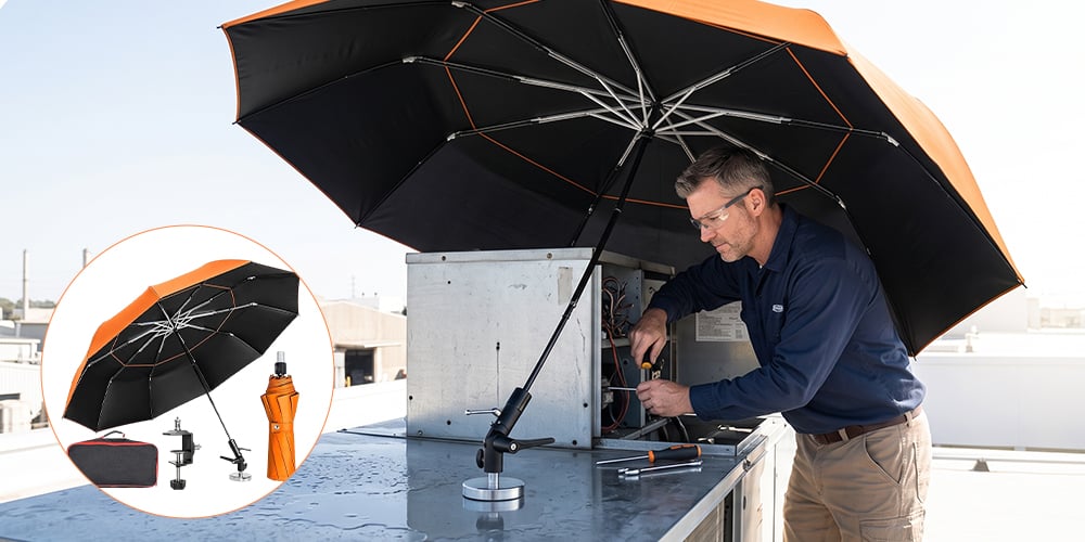 ShadeForce – Adjustable Magnetic Work Umbrella