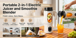 BlendGo - Portable 2-in-1 Smoothie Blender