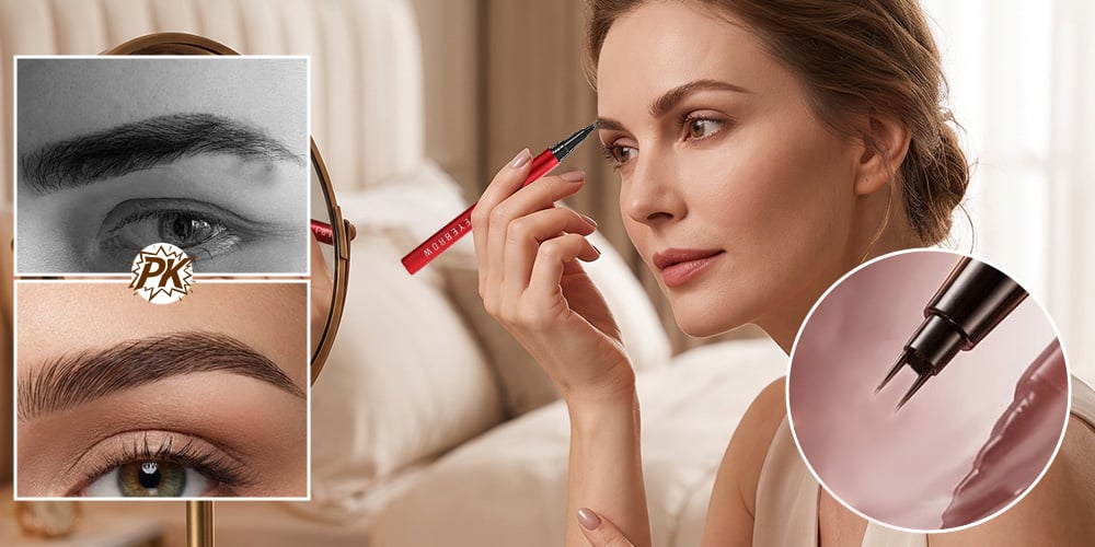 VelvetBrow – Dual-Tip Natural Liquid Eyebrow Pen