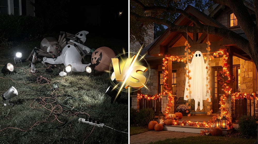 GhostGlow – Illuminated Swinging Halloween Ghost Decoration