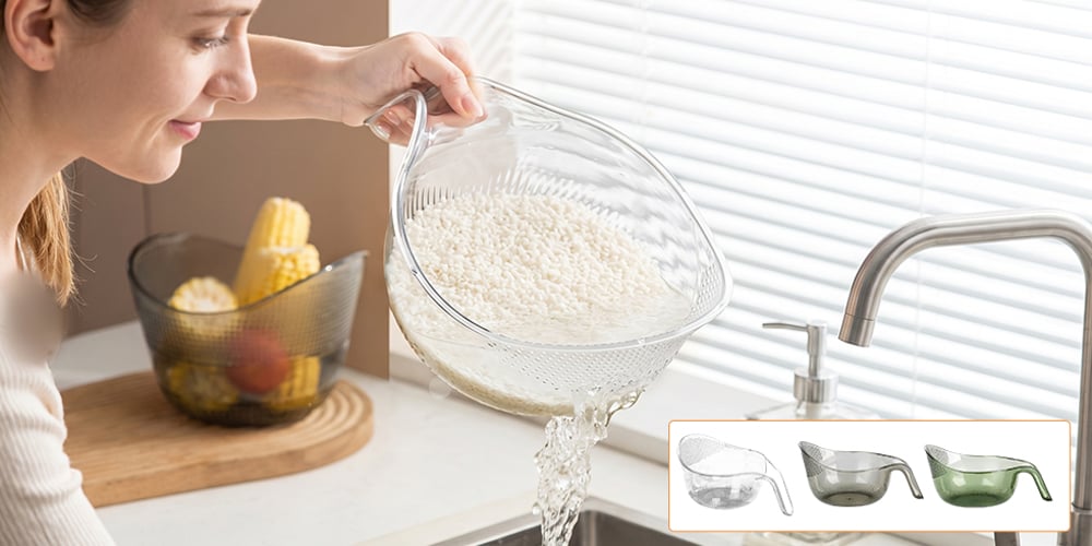 RinseMate – One Handed Multi-Purpose Kitchen Strainer