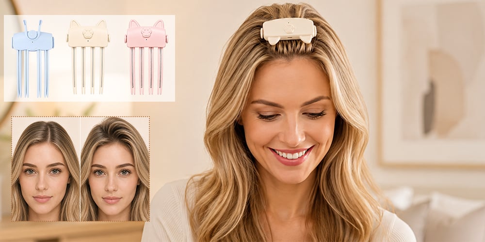 CrownGlow – Heated Root Styling & Volume Comb