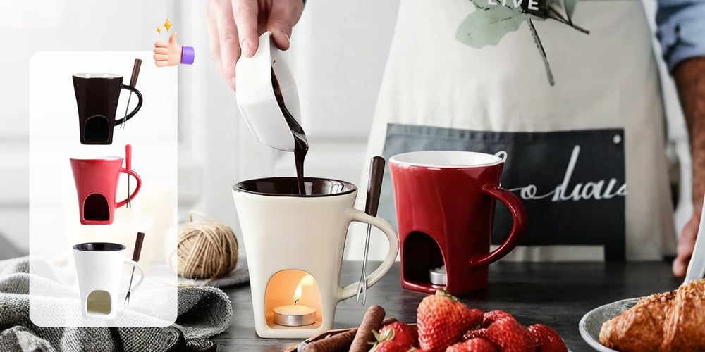 Meltique - Multi-Functional Fondue Mug | Cozy Desserts Made Easy