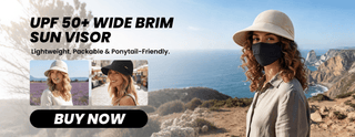 SunLuxe – Premium Wide Brim UV Protection Visor Hat