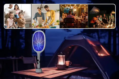 BugShield – Foldable Rechargeable Bug Zapper Racket