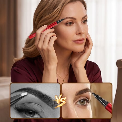 VelvetBrow – Dual-Tip Natural Liquid Eyebrow Pen