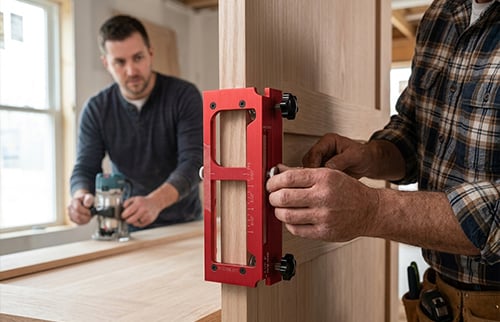 HingeCraft – Professional Adjustable Aluminium Door Hinge Jig