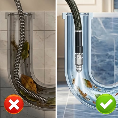 HydroForce – Professional High-Pressure Drain Cleaning Hose Kit