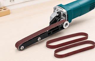 GrindTrack – Stable Belt Sander Attachment for Angle Grinders