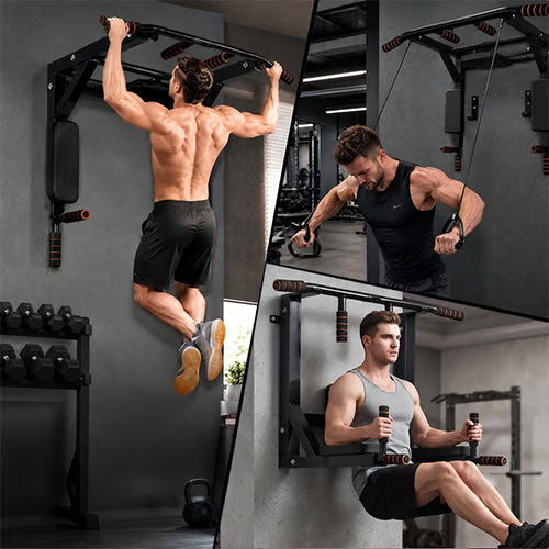 IronForce - Wall-Mounted Multifunctional Pull-Up Bar