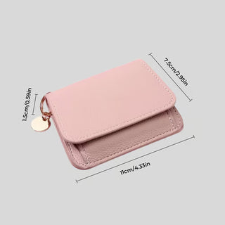 VeloraCharm – Elegant Minimalist 3-Fold Wallet