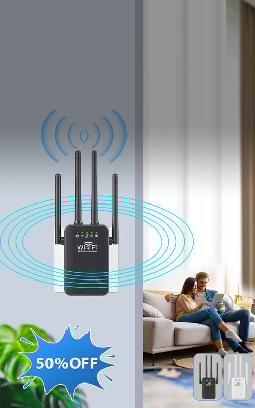 NetMax – Upgraded 6-Antenna WiFi Booster
