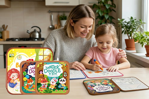 DoodleFun – Reusable Water Coloring Book for Kids