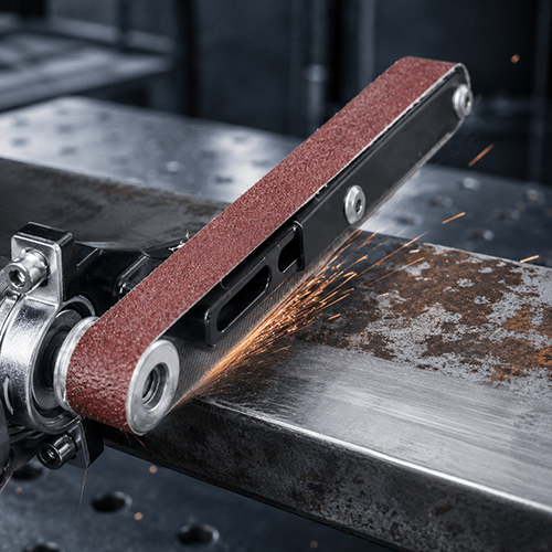 GrindTrack – Stable Belt Sander Attachment for Angle Grinders