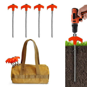 GripLock – Heavy Duty Screw In Tent Stakes