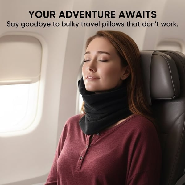 TravelCush - Neck Alignment Pillow for Flights & Cars