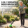 WeedForce - 3-in-1 Versatile Weed Brush Combo Set