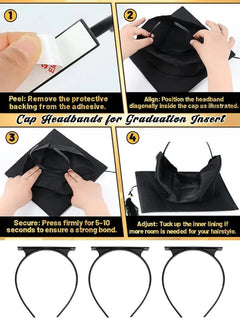 Graduation Season No-Slip Graduation Cap Headband Insert
