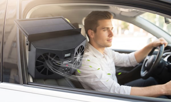 AirDrive – Solar Powered Car Window Exhaust Fan