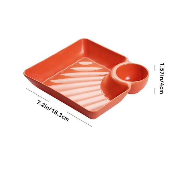 DipEase – Sauce Separated Plate for Mess-Free Eating