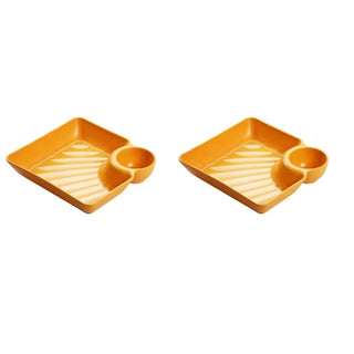 DipEase – Sauce Separated Plate for Mess-Free Eating