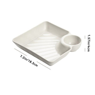 DipEase – Sauce Separated Plate for Mess-Free Eating