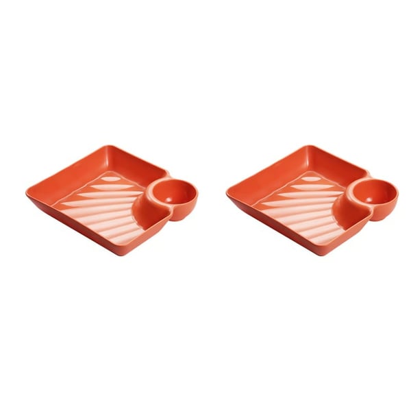 DipEase – Sauce Separated Plate for Mess-Free Eating