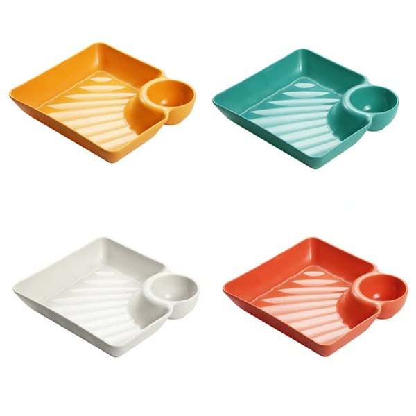 DipEase – Sauce Separated Plate for Mess-Free Eating