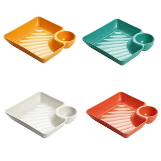 DipEase – Sauce Separated Plate for Mess-Free Eating