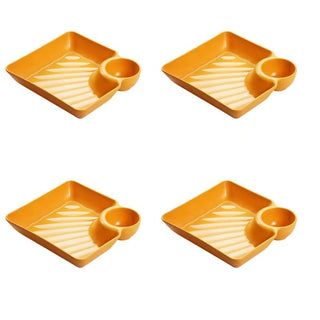 DipEase – Sauce Separated Plate for Mess-Free Eating