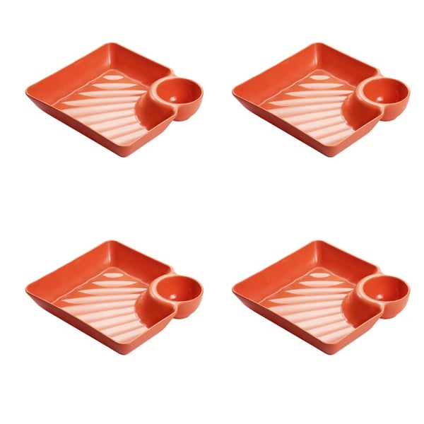 DipEase – Sauce Separated Plate for Mess-Free Eating