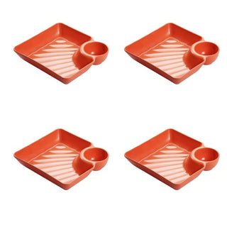 DipEase – Sauce Separated Plate for Mess-Free Eating