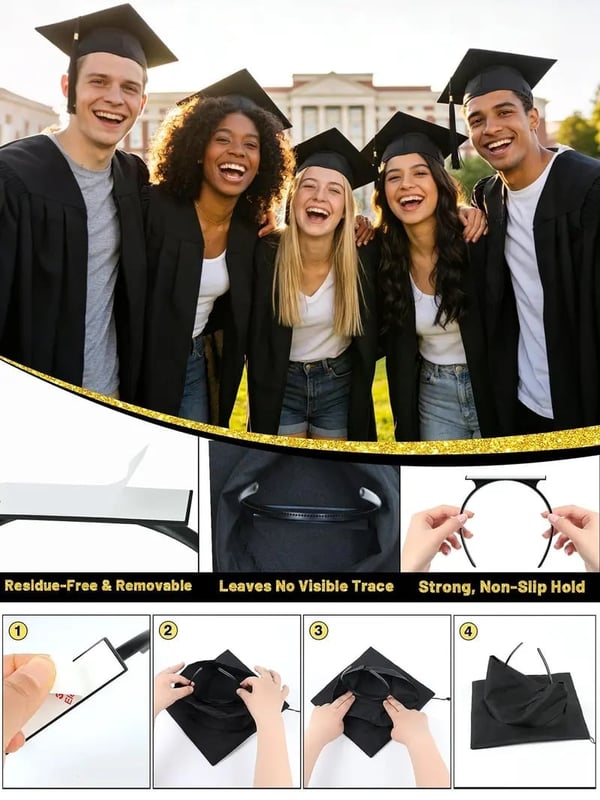 Graduation Season No-Slip Graduation Cap Headband Insert