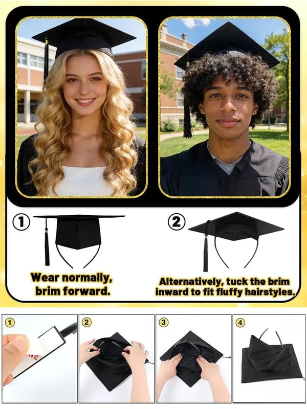 Graduation Season No-Slip Graduation Cap Headband Insert