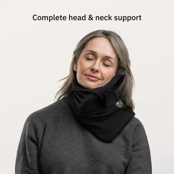Ergonomic Travel Pillow Coral Red