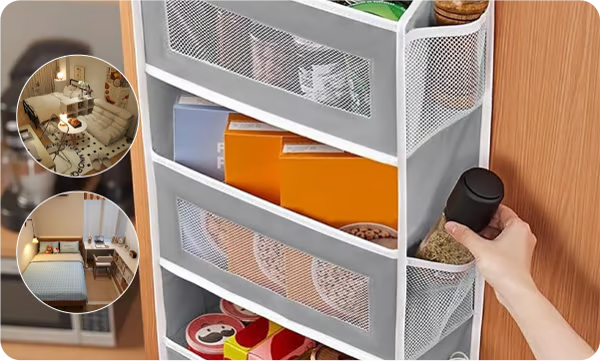 SpaceVault– Multi Pocket Over-The-Door Storage Organizer