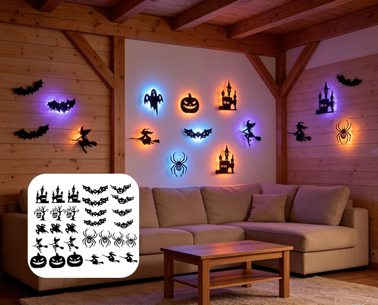 HauntBeam – Cord Free Halloween LED Wall Decorations