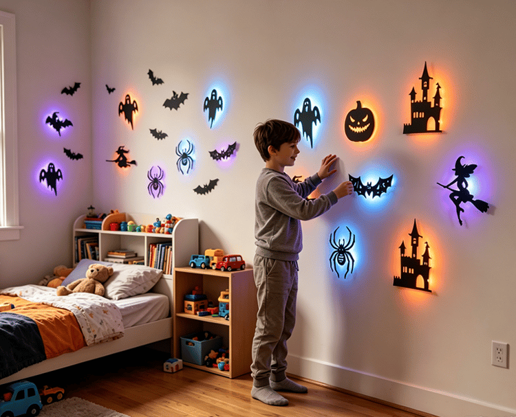 HauntBeam – Cord Free Halloween LED Wall Decorations
