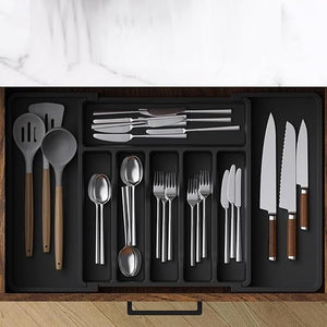 Kitchen Expandable Silverware Drawer Organizer