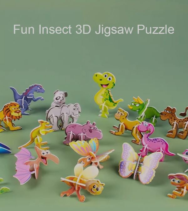 InsectiCraft – 3D DIY Insect Puzzle Set