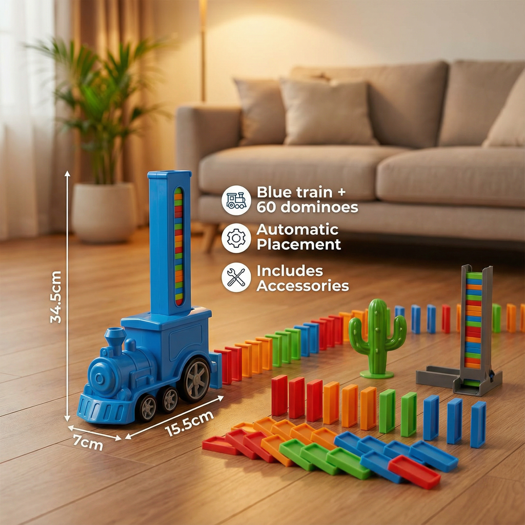 BuildTrack - Domino Train Set